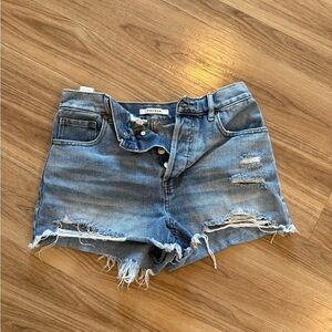 PacSun Blue Distressed Jean Shorts